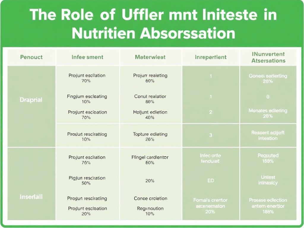     The Role of the Small Intestine in Nutrient Absorption. Table: Overview of Nutrient Absorption in the Small Intestine