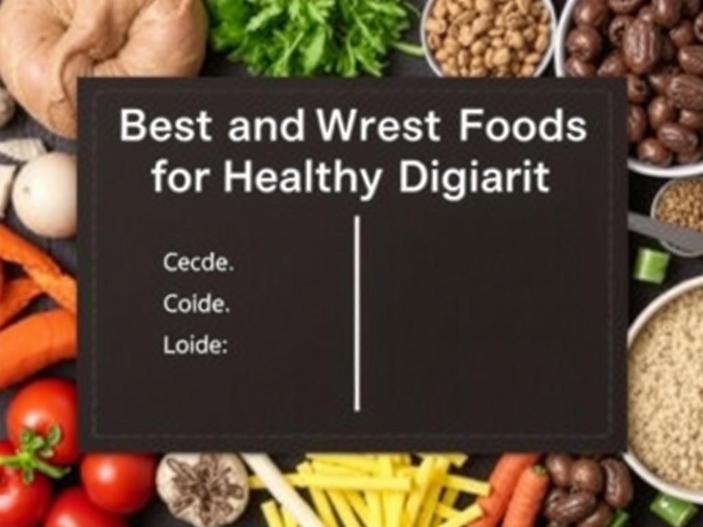     Best and Worst Foods for Healthy Digestion. Digestion-Friendly Food Chart