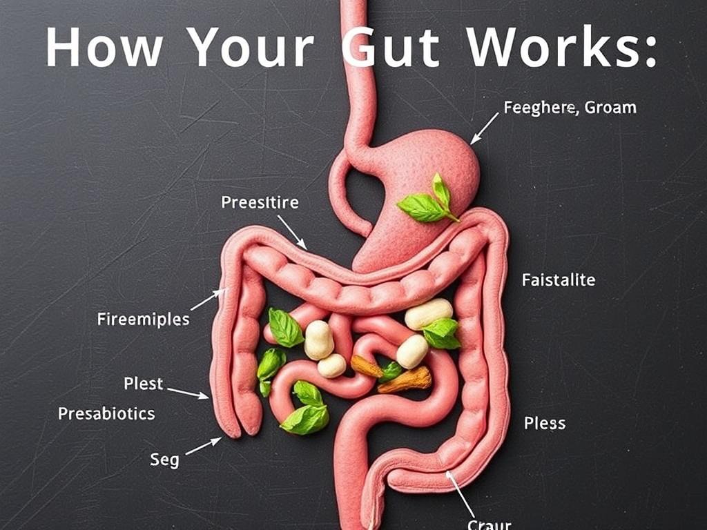     How Your Gut Works: The Digestive Process Explained. The Role of Probiotics and Prebiotics in Digestive Health