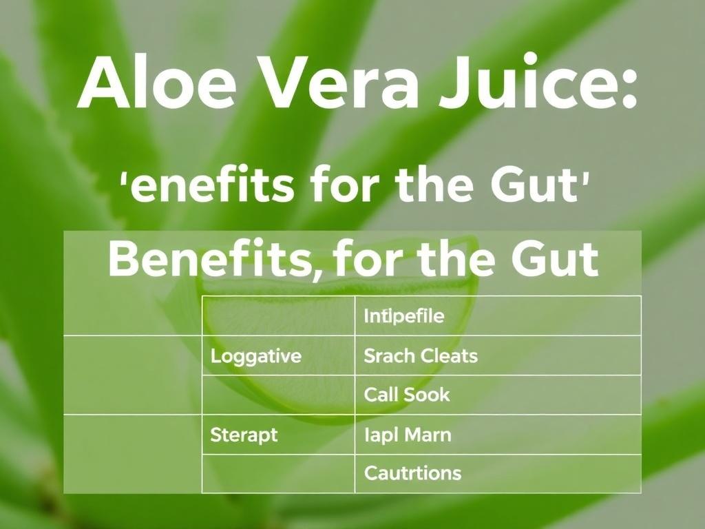     Aloe Vera Juice: Benefits for the Gut. Summary Table: Benefits, Uses, and Cautions