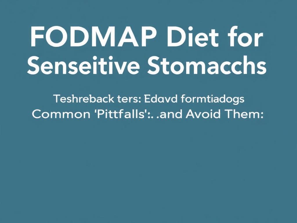     FODMAP Diet for Sensitive Stomachs. Common Pitfalls and How to Avoid Them
