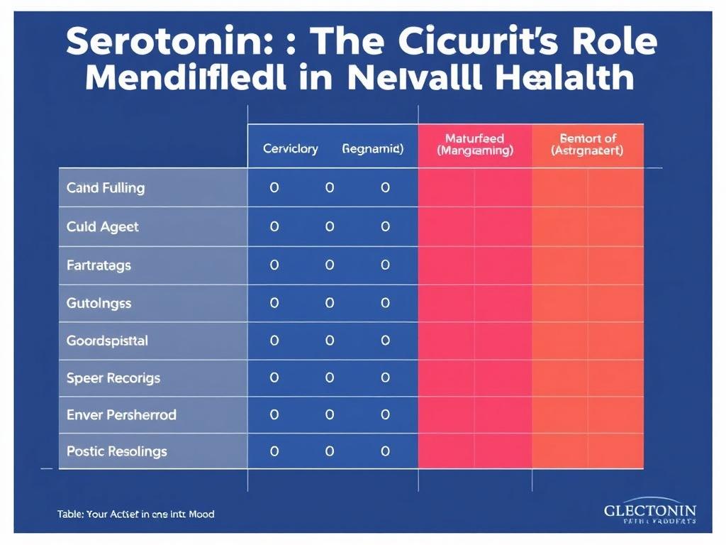     Serotonin: The Gut’s Role in Mental Health. Table: Quick Reference — How Gut Factors Influence Serotonin and Mood