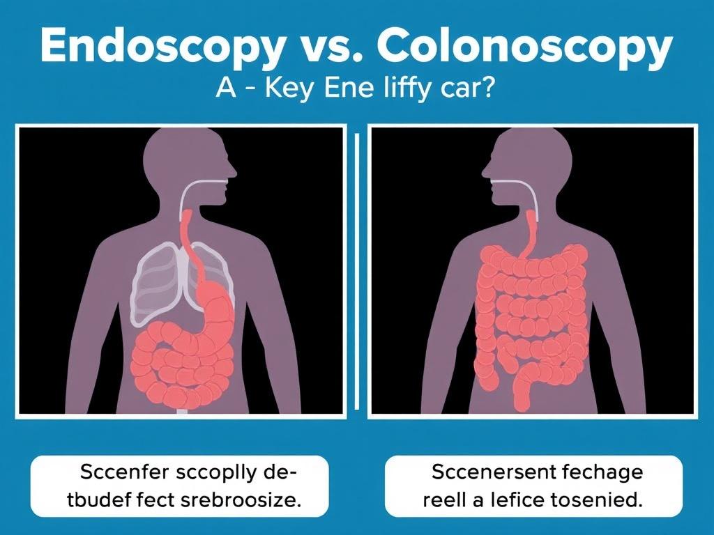     Endoscopy vs. Colonoscopy: Key Differences. Screening and surveillance: when each test is used for prevention