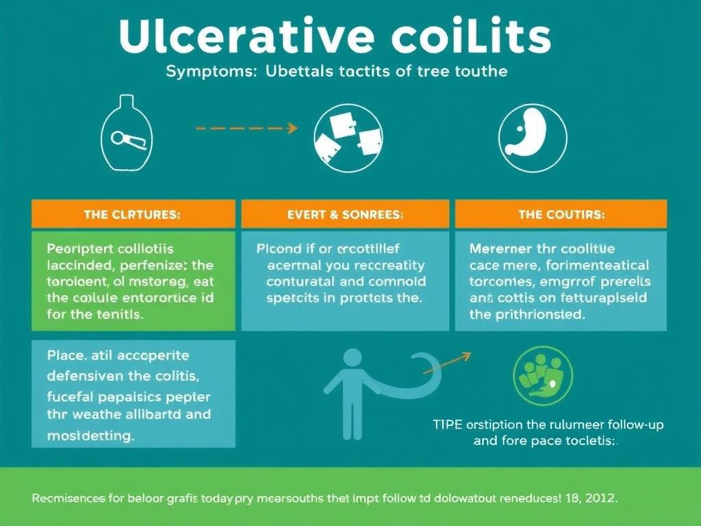     Colitis ulcerosa: Síntomas, causas y abordajes terapéuticos.. Recomendaciones para el seguimiento y la monitorización