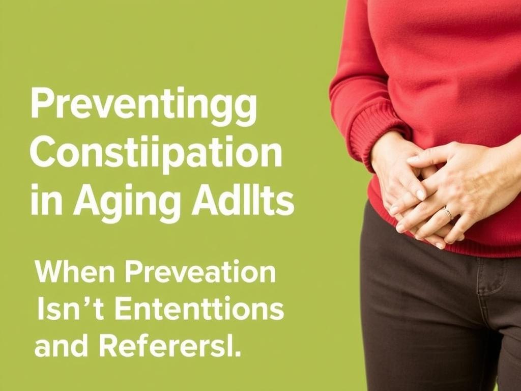     Preventing Constipation in Aging Adults. When Prevention Isn’t Enough: Medical Interventions and Referrals