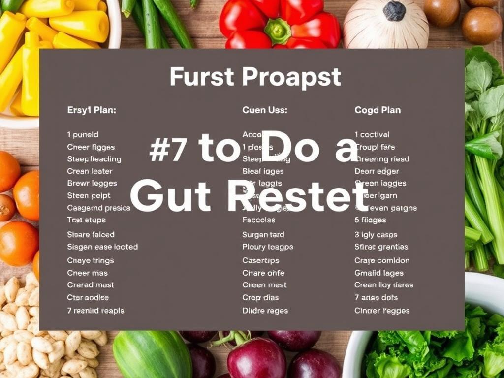     How to Do a Gut Reset: A 7-Day Plan. Lista de la compra práctica para los 7 días