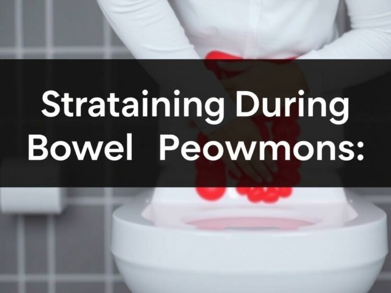 Straining During Bowel Movements: Risks and Solutions