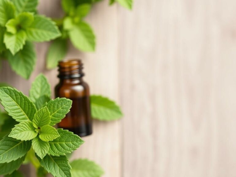 El secreto fresco: el aceite de menta piperita para calmar los dolores de vientre