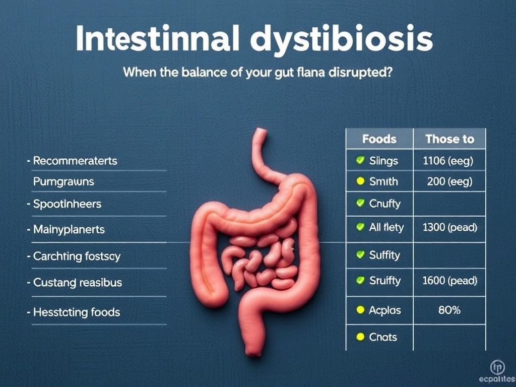     Disbiosis intestinal: Cuando el equilibrio de tu flora se altera.. Tabla de alimentos recomendados y a limitar