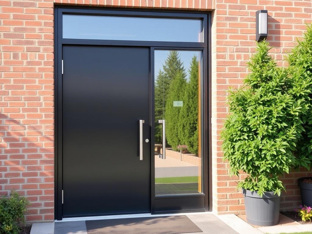 Steel entrance doorфото