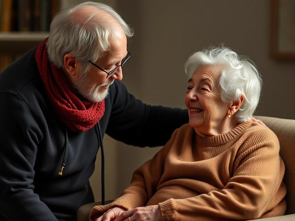 Care for the health of elderly people:фото