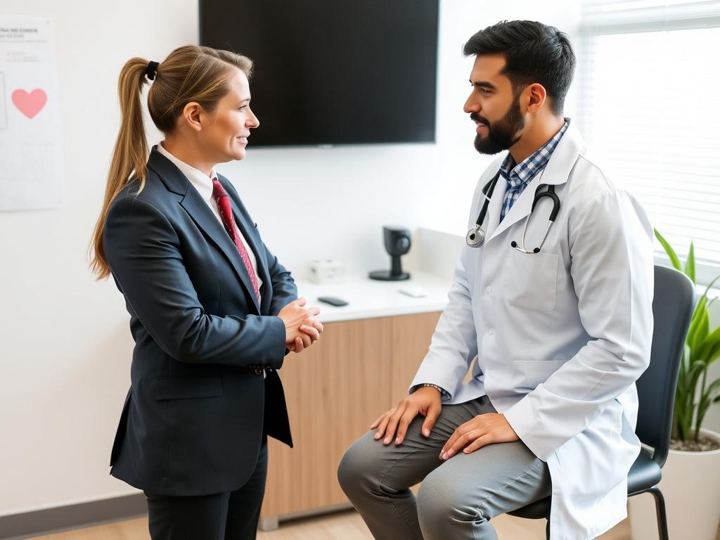 Professional consultation with a gastroenterologistфото